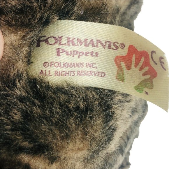 Folkmanis Baby Dutch Rabbit Hand Puppet Full Body Plush 10” Bunny Toy Animal - Picture 10 of 11